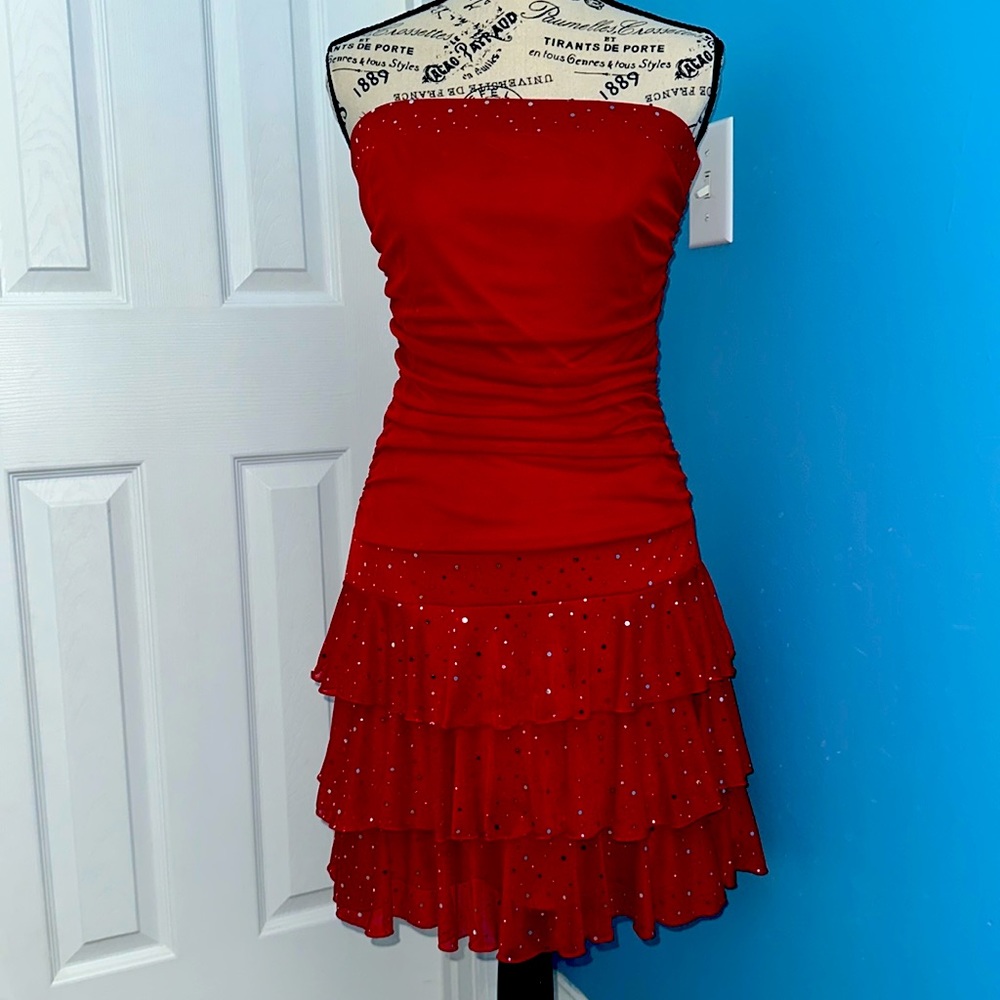 Byerwear too! Red strapless dress. Size medium